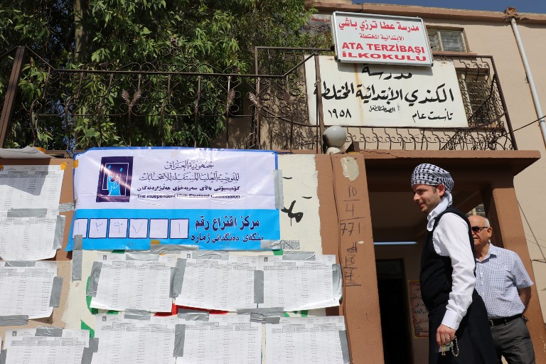 People in the Kurdistan Region and Iraq vote in the parliamentary elections across the country. (Photo: AFP)
